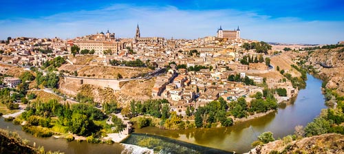 Panoramic of Toledo, Spain