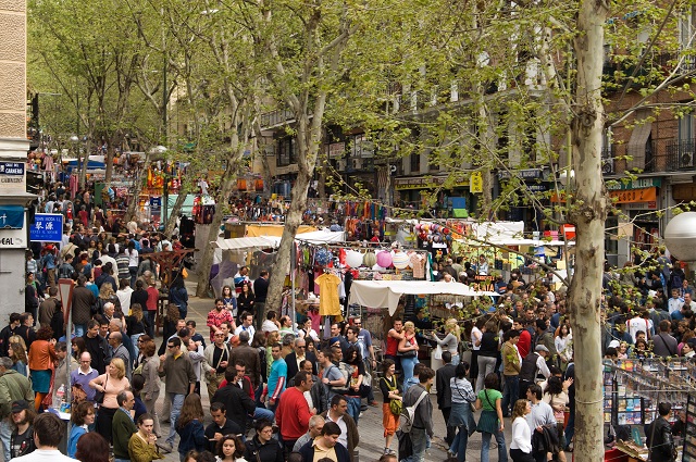 Flea market rastro, madrid